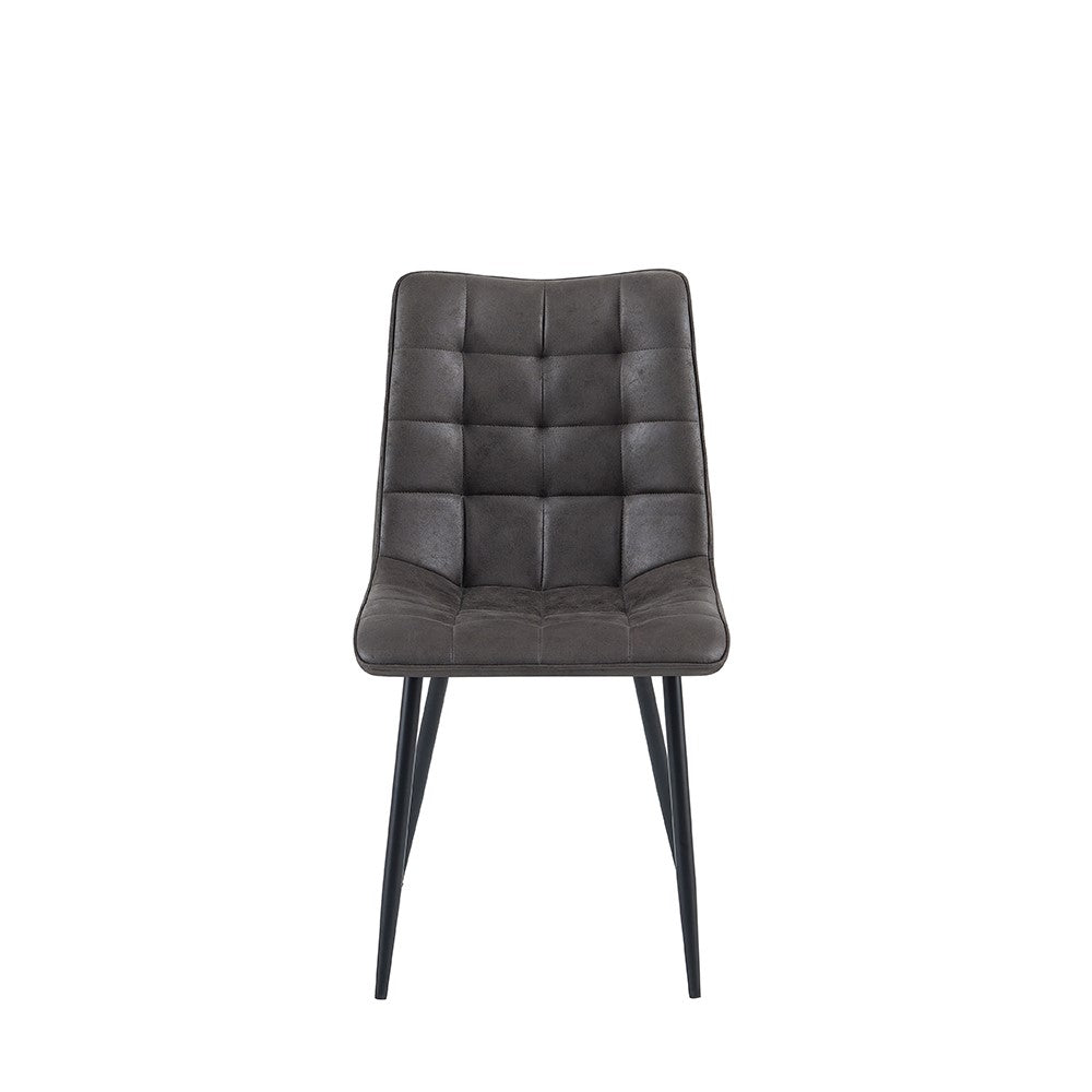 Eetkamerstoel Lucille Antraciet 4 stuks per doos (set van 4)
