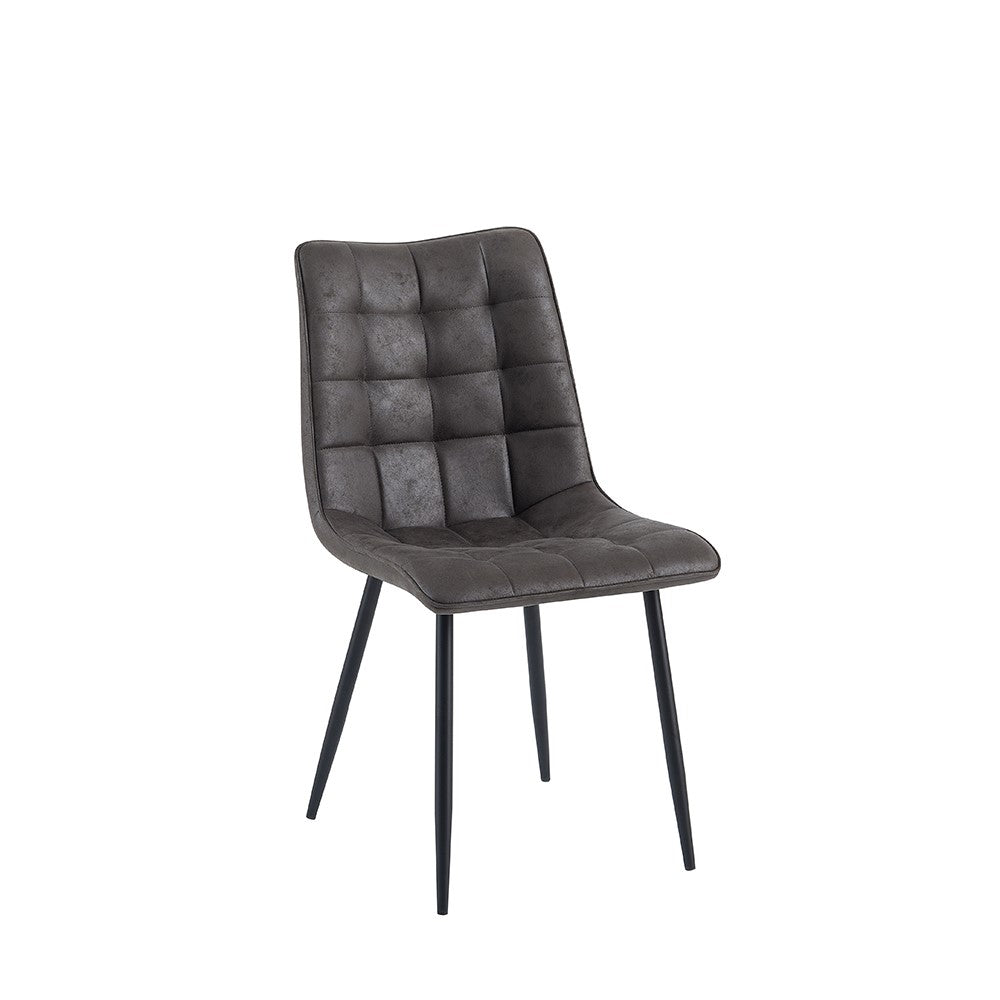 Eetkamerstoel Lucille Antraciet 4 stuks per doos (set van 4)