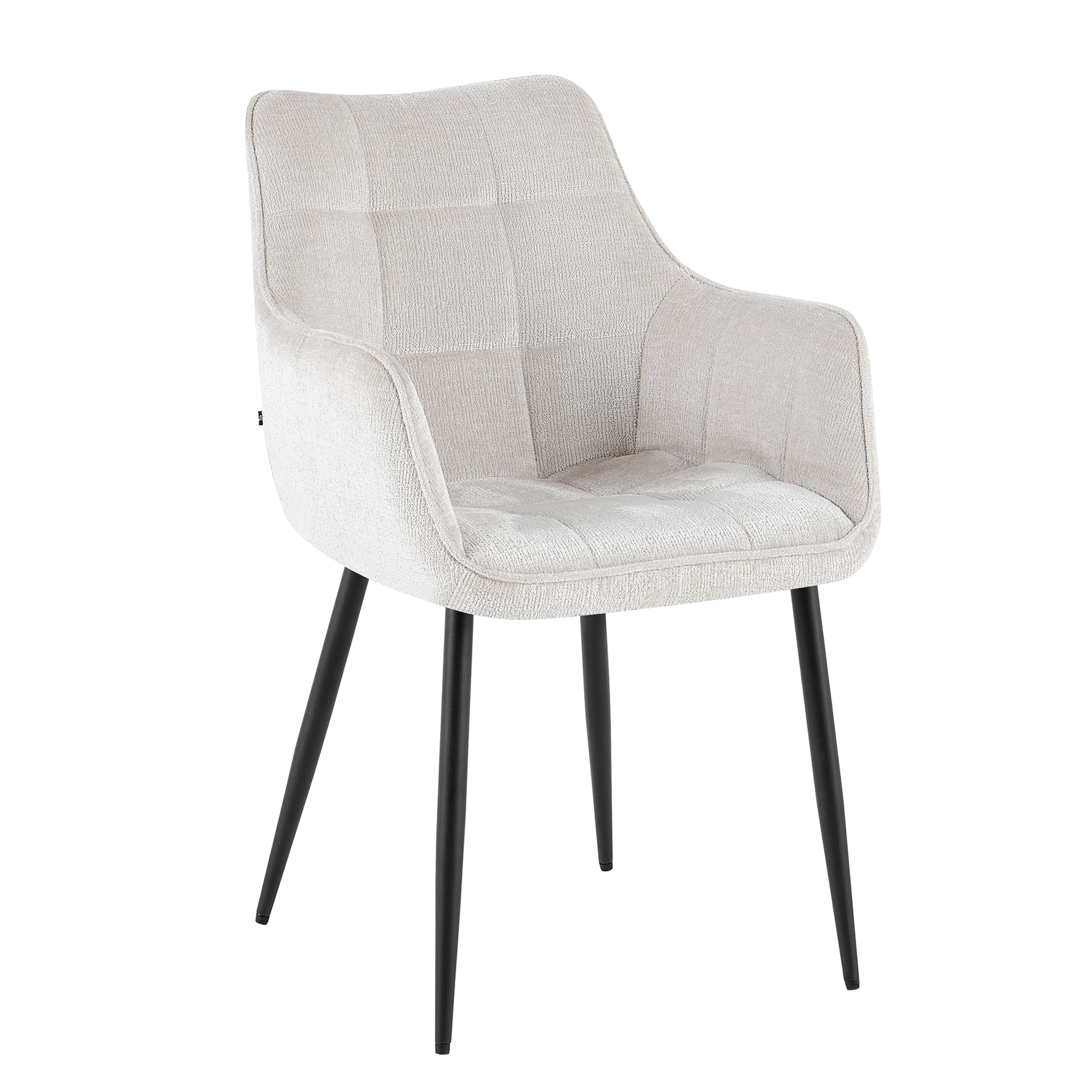 Eetkamerstoel Lucille met armleuning Perfect Harmony 02 Beige