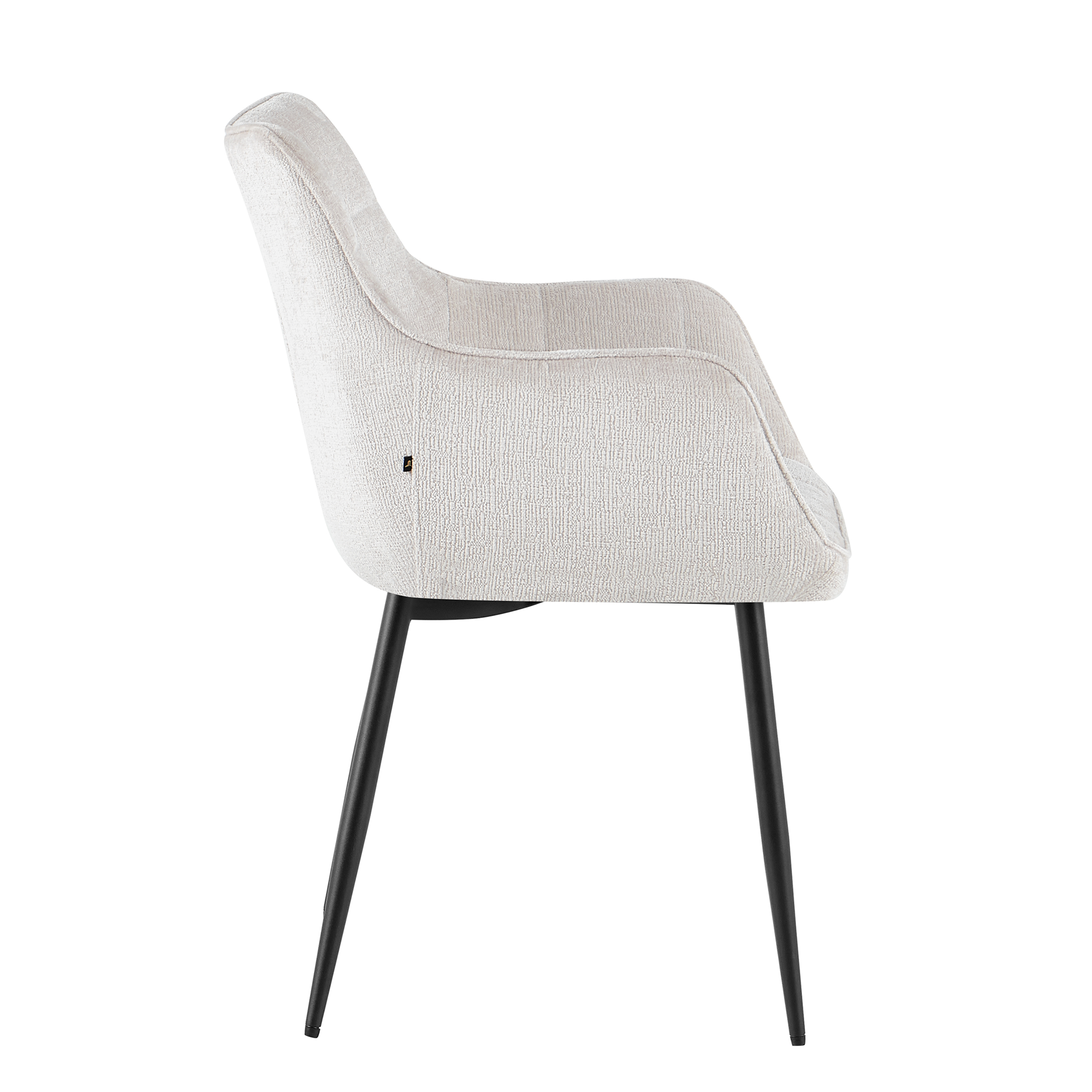 Eetkamerstoel Lucille met armleuning Perfect Harmony 02 Beige