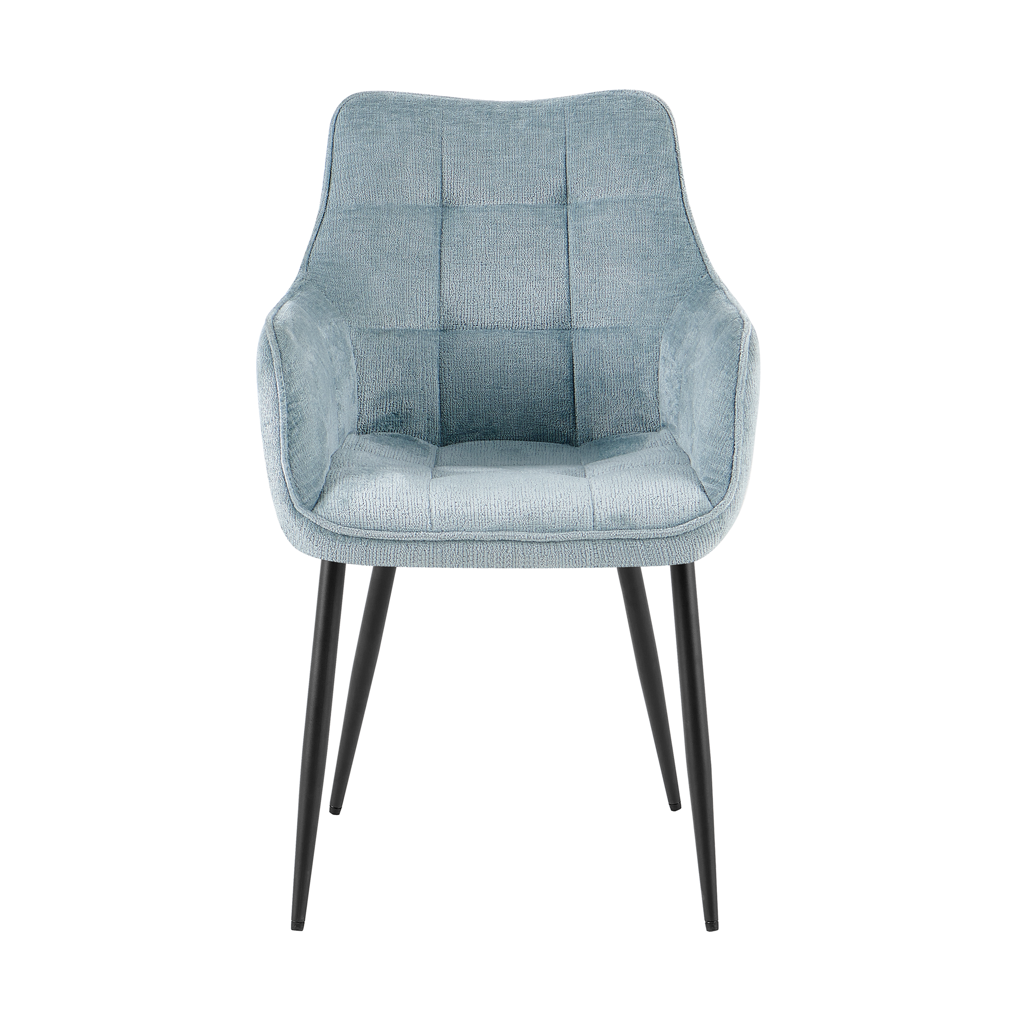 Eetkamerstoel Lucille met armleuningen Perfect Harmony 72 lichtblauw