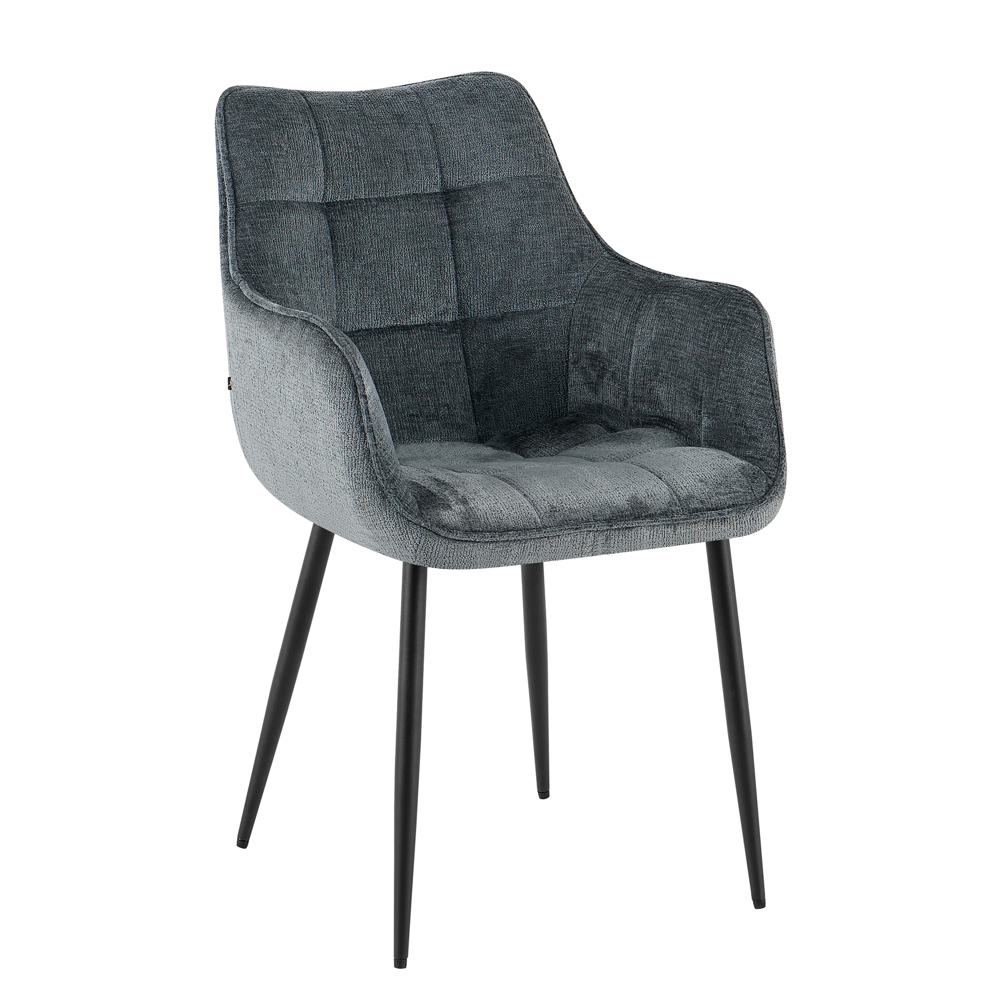 Eetkamerstoel Lucille met armleuning Perfecte Harmonie 90 Petrol