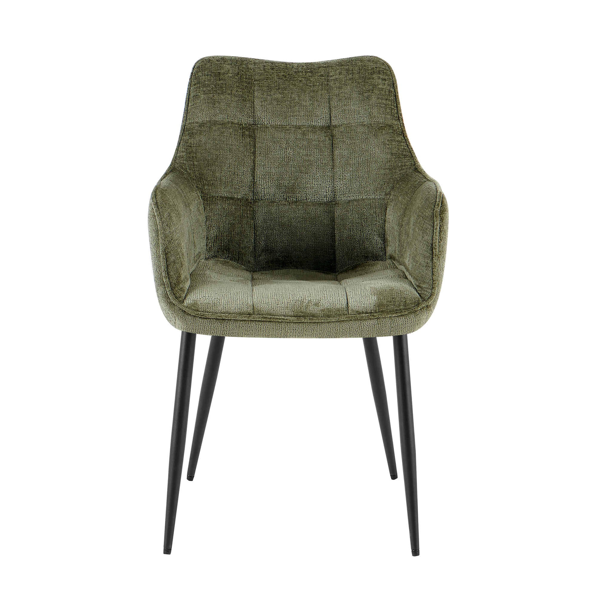 Eetkamerstoel Lucille met armleuningen Perfecte Harmonie 39 Groen