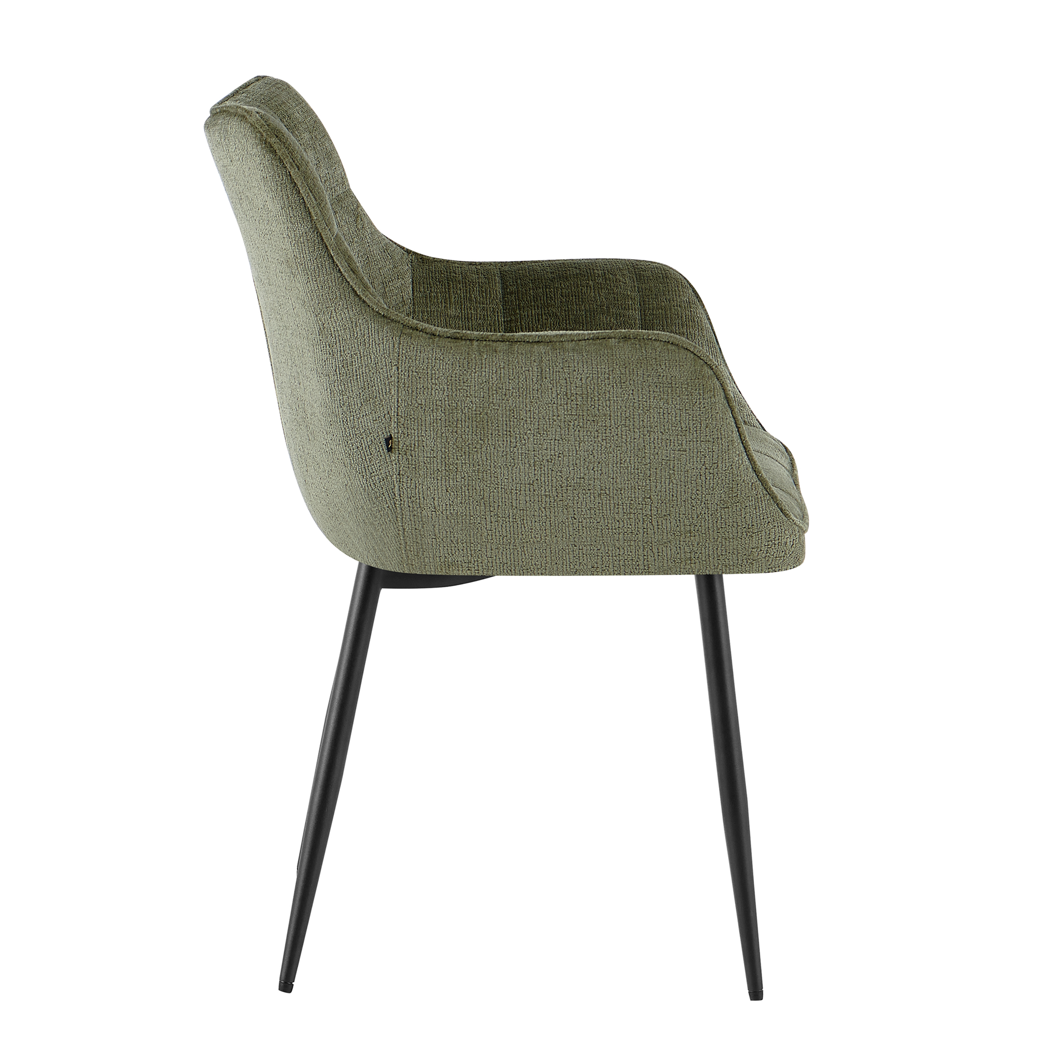 Eetkamerstoel Lucille met armleuningen Perfecte Harmonie 39 Groen