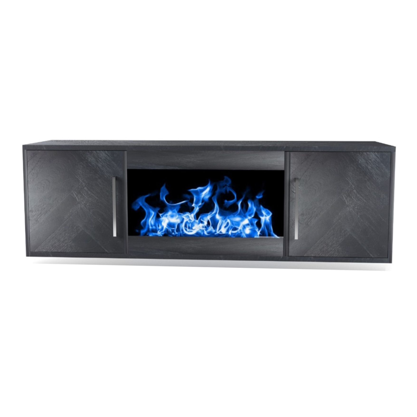 BLOCCI TT Zwart-Zilver EFFEN VISGRAAT HAARD 200X40X50