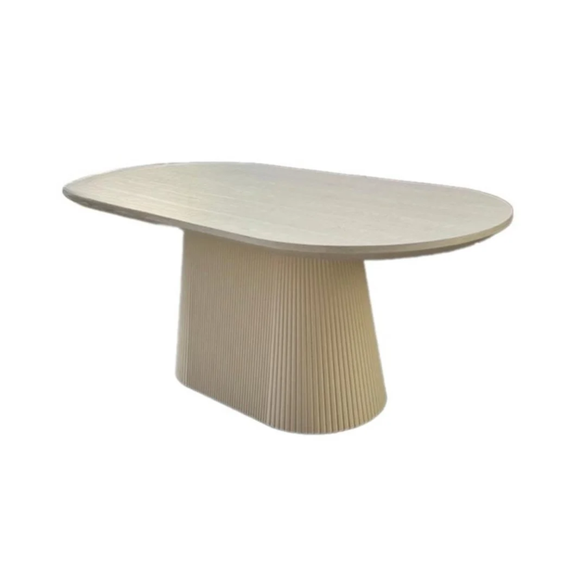 Eetkamertafel Kimberly japandi 160X90 créme