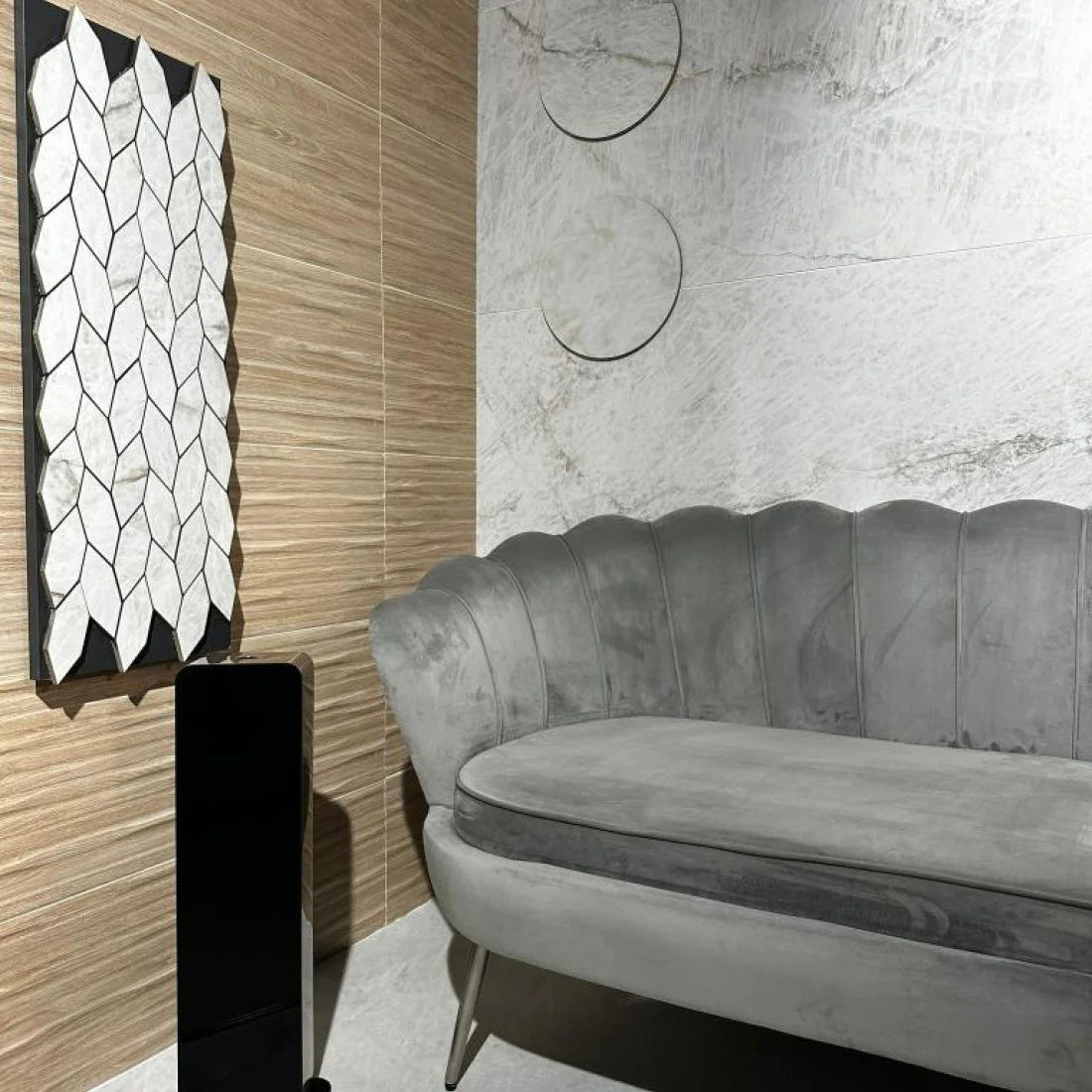 Mersense | Burano Diffuser Zwart / Goud - Dekking tot 900m3