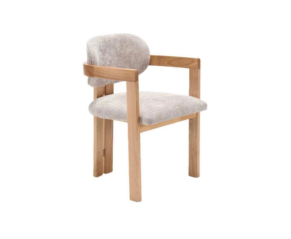 CHAIR DUBAI ZB-5576 L.BROWN LEGS FY2415-6 TAUPE