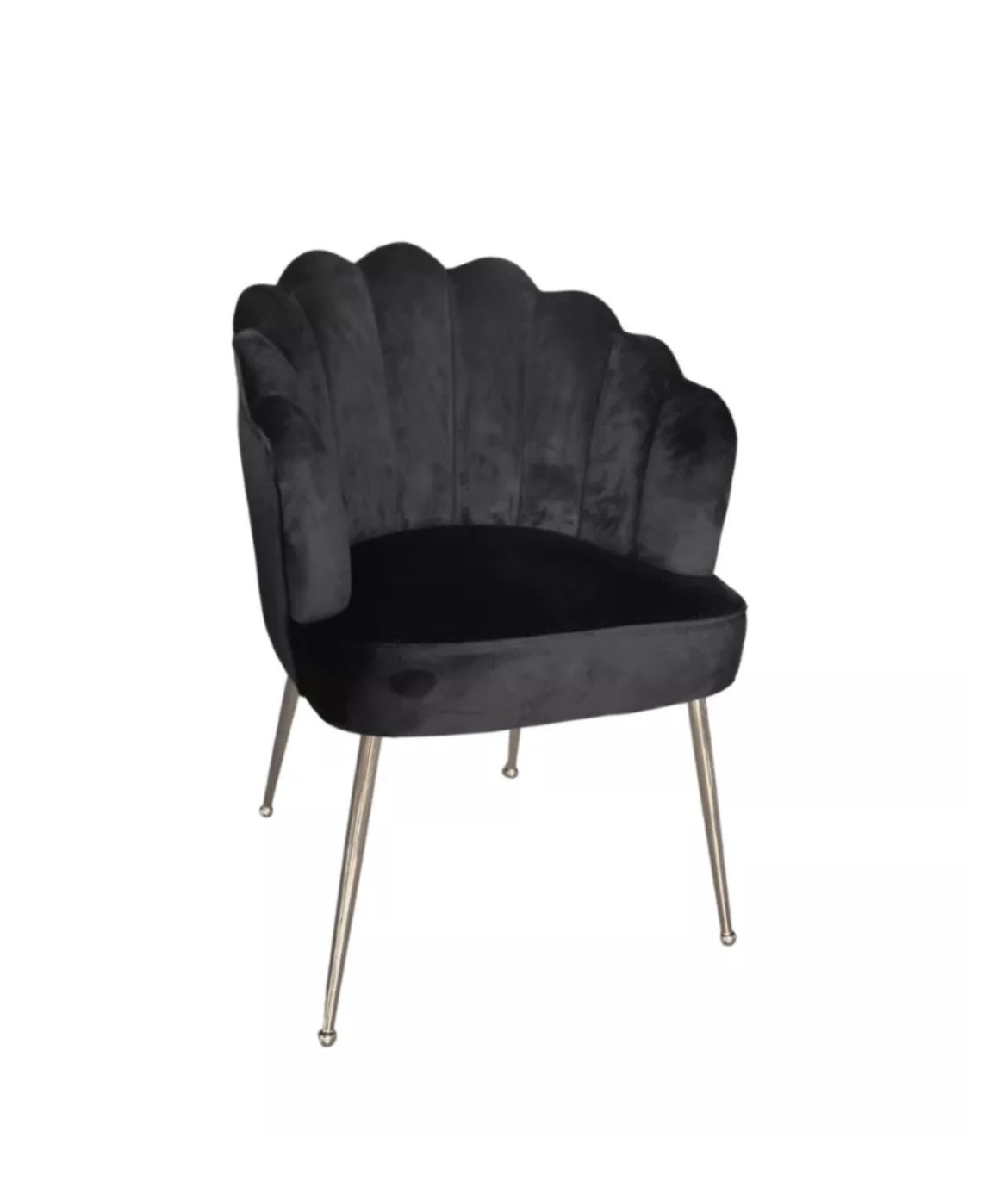 CHAIR NEW PAPATYA 5421 SILVER LEGS BLACK