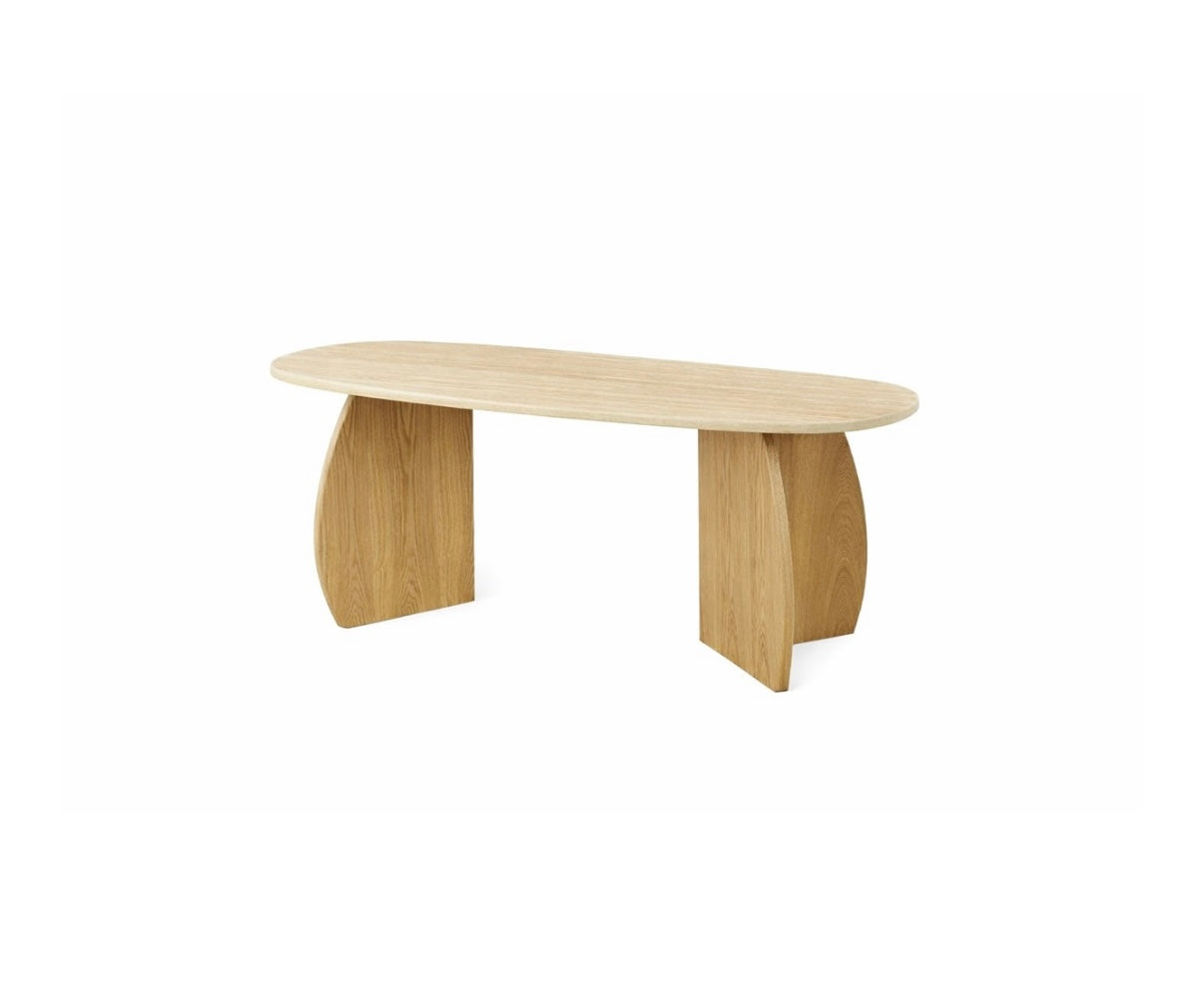 MONZA OAK DT 180X90X75 FLINTSTONE FAUX MARBLE TOP