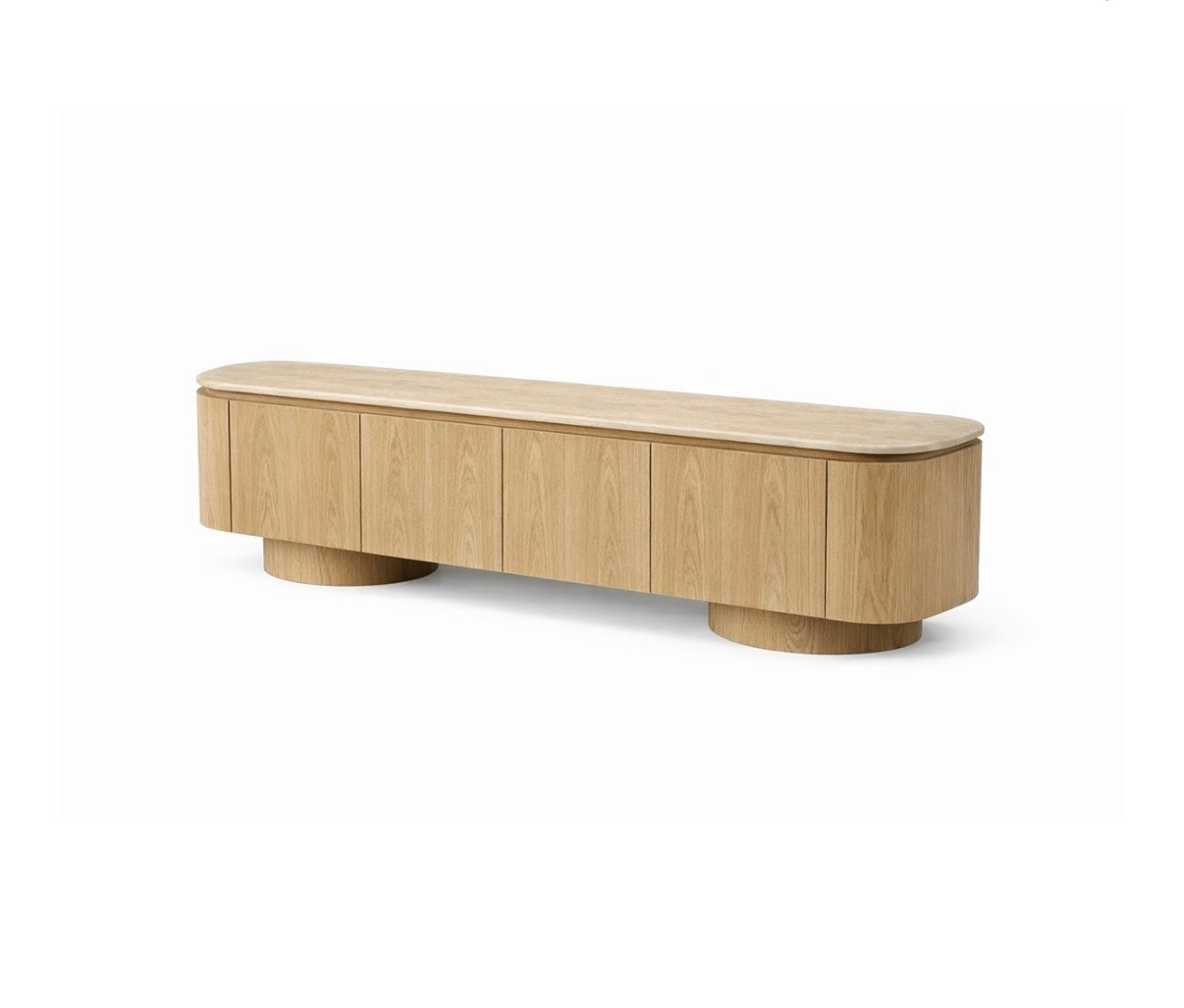 MONZA OAK TT 200X40X45 FLINTSTONE FAUX MARBLE TOP
