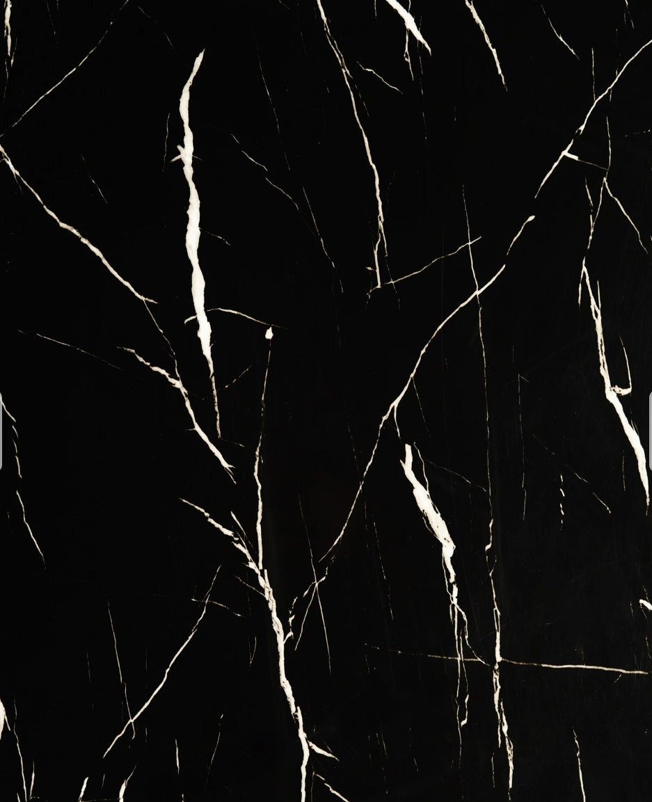 PVC Wandpaneel Black Marmour – 120x280 cm – Mysterieuze Hoogglans Luxe
