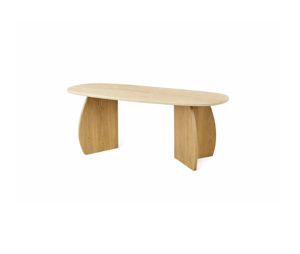 MONZA OAK DT 220X110X75 FLINTSTONE FAUX MARBLE TOP