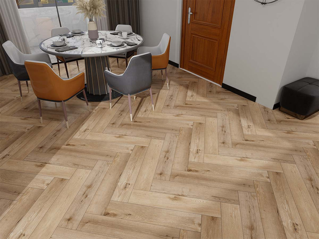 GR-505-HB / Kaschmir Oak Visgraat PVC Click