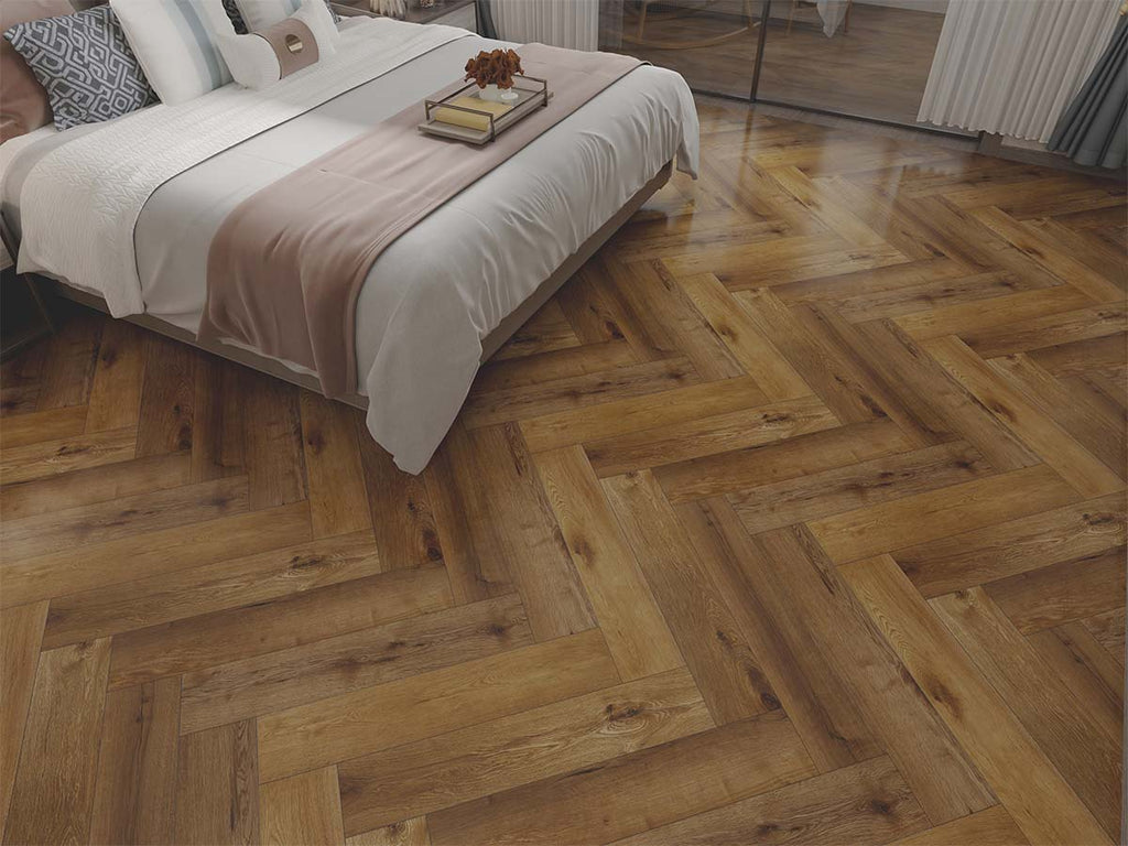 GR-506-HB / Sugar Oak Visgraat PVC Click