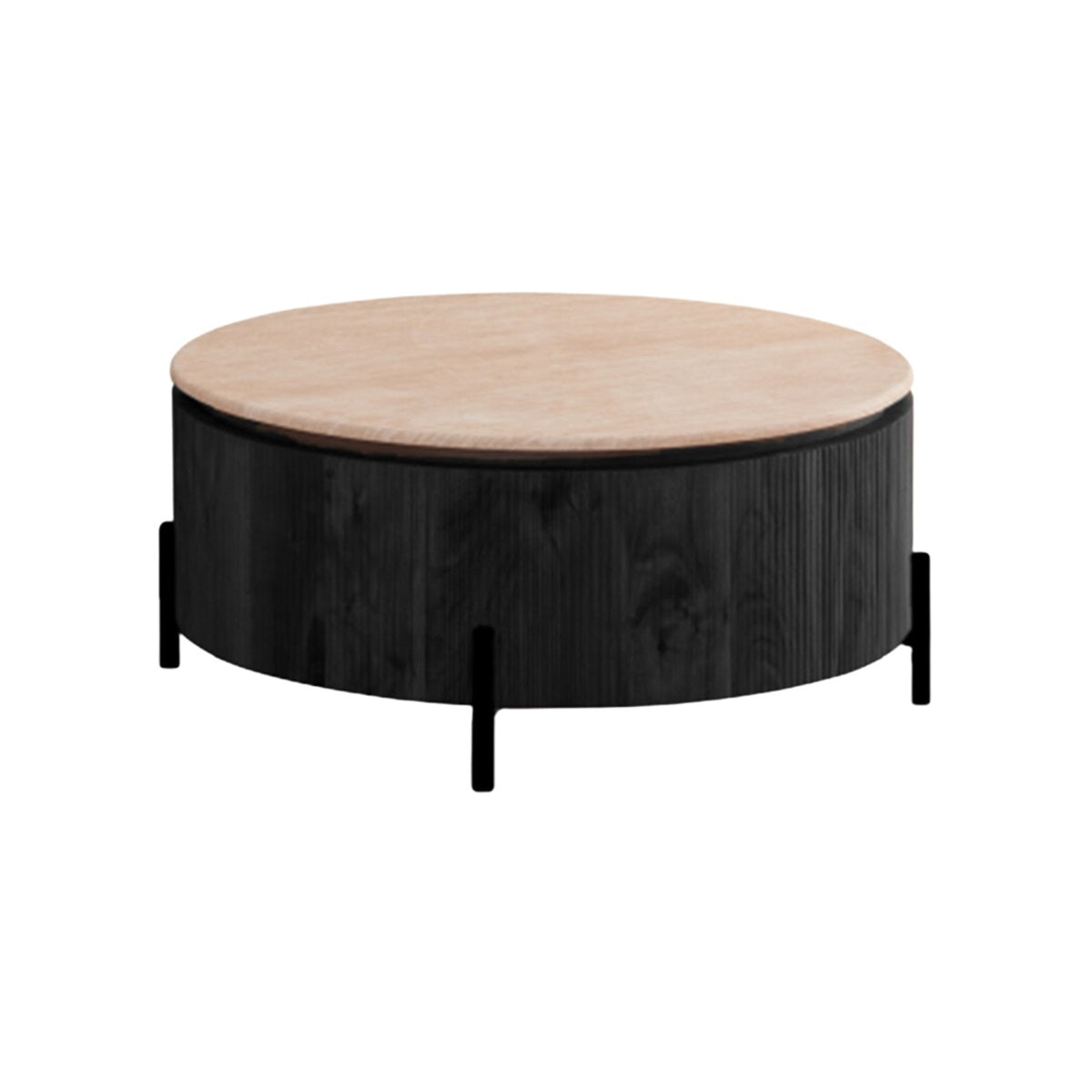 FOSTER BLACK CT 100 Ø FLINTSTONE FAUX MARBLE TOP