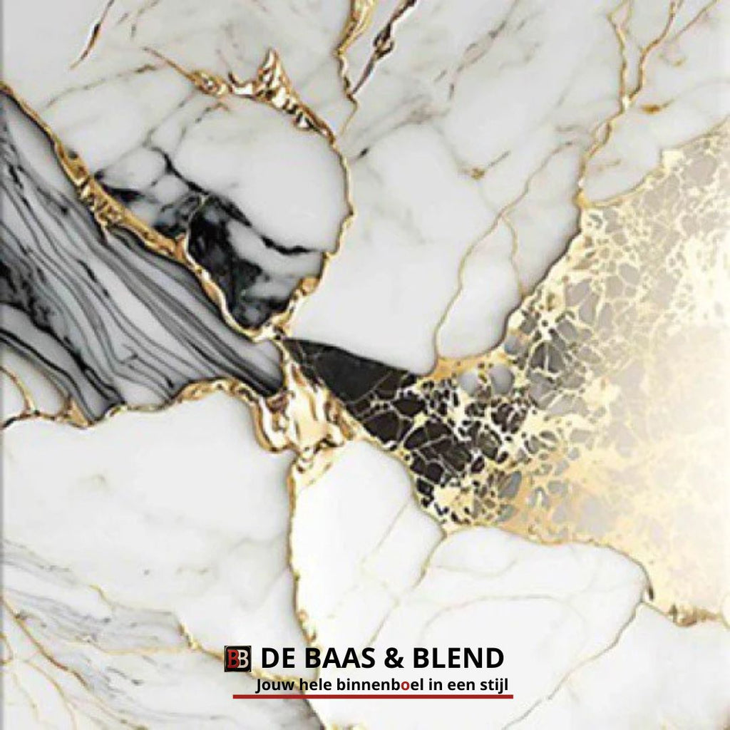 €65 Luxe PVC Wandpaneel Fantasy Gold – 120x280 cm – Hoogglans Marmerlook