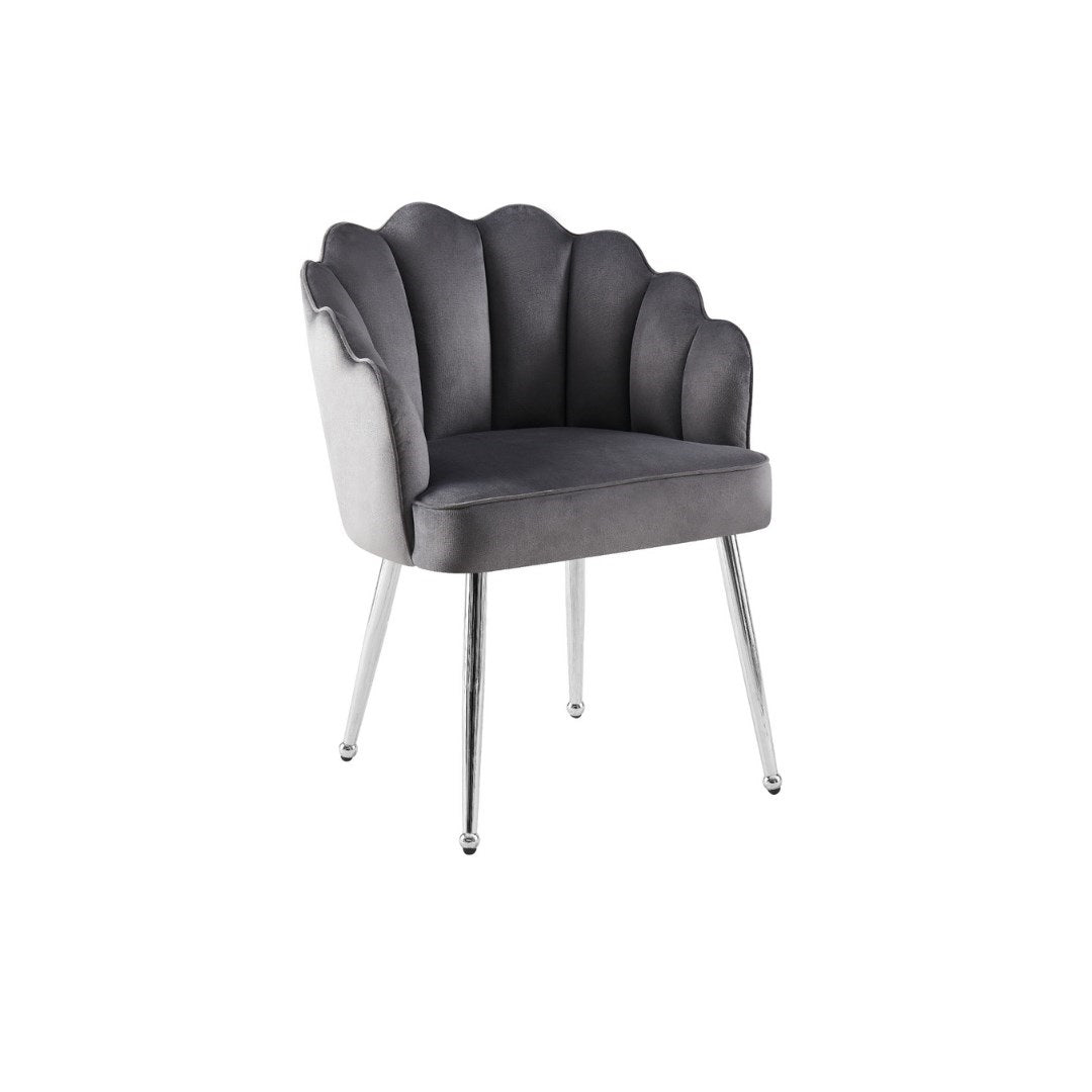Chair New Papatya Grey Silver Legs