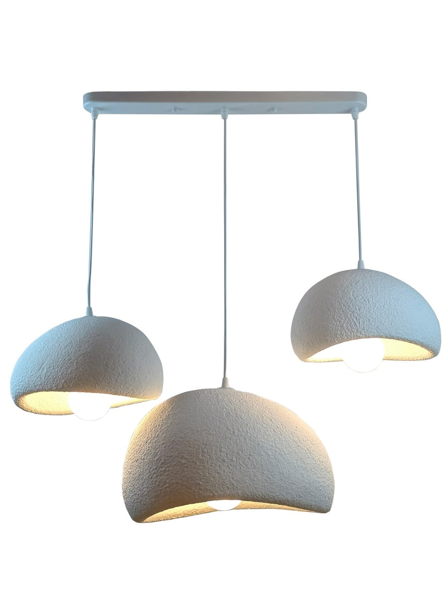 Hanglamp Organisch Trio – Sculpturaal Design – 3-Lichts – Wit