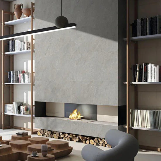 MUOZO - ALPINE GREY 60x120 Flexibele Wandpanelen - Brandvertragend & Flexibel