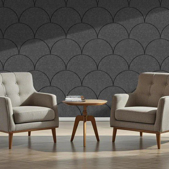 OPPIO Viltpaneel Grijs - SCHRUB - 60x280 cm - Brandvertragend & Geluiddempend