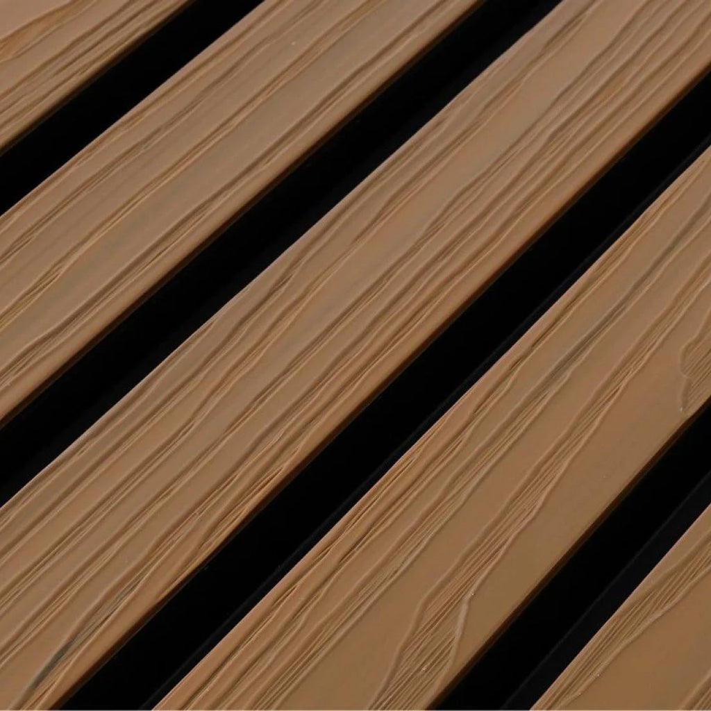 OPPIO TEAK+Zwart - Gevelbekleding – Composiet | 290 x 22 cm | Gevel | Tuin