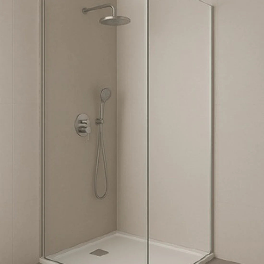 Oppio 120x280x0.5 cm - Metaal Wandpaneel ZILVER CELESTE