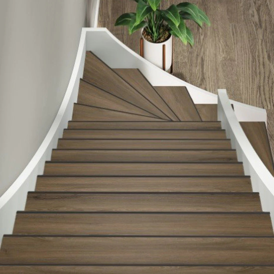 TRAPRENOVATIE SET Southwark Dark Grey / PVC ( SET Ten behoeve van 4 TRAPTREDES + PROFIELEN)
