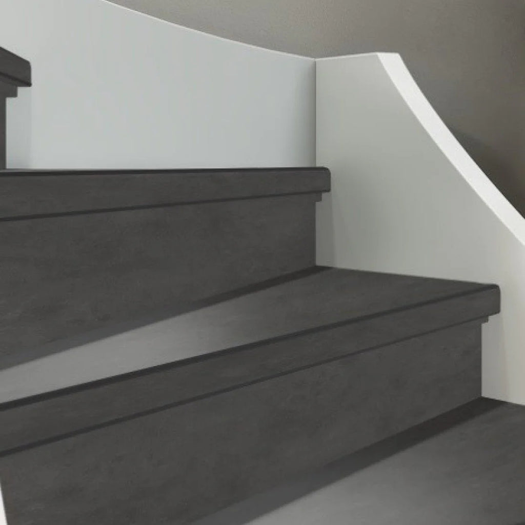 TRAPRENOVATIE SET VICTORIA Antraciet / PVC ( SET Ten behoeve van 4 TRAPTREDES + PROFIELEN)