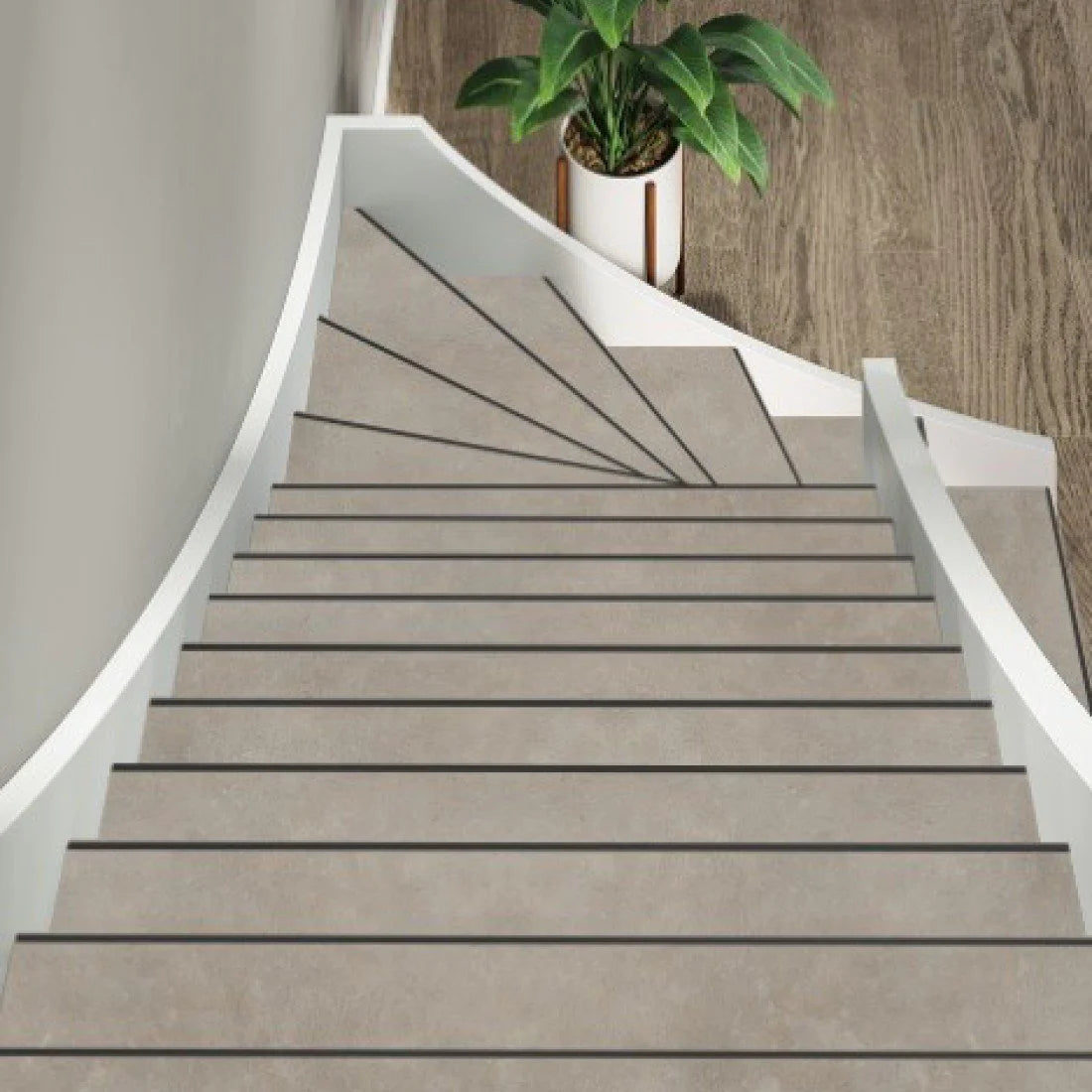TRAPRENOVATIE SET victoria Beige / PVC ( SET Ten behoeve van 4 TRAPTREDES + PROFIELEN)