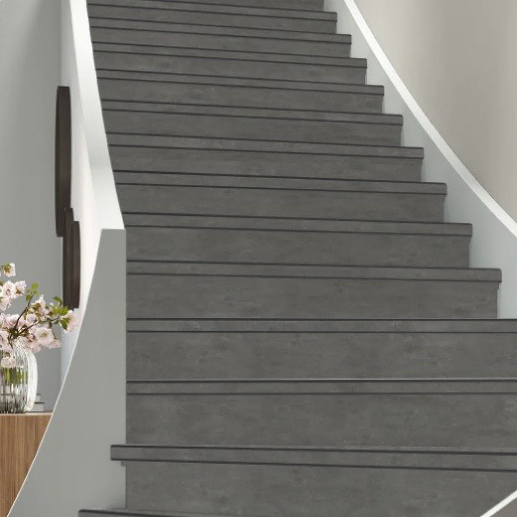 TRAPRENOVATIE SET VICTORIA Grey / PVC ( SET Ten behoeve van 4 TRAPTREDES + PROFIELEN)