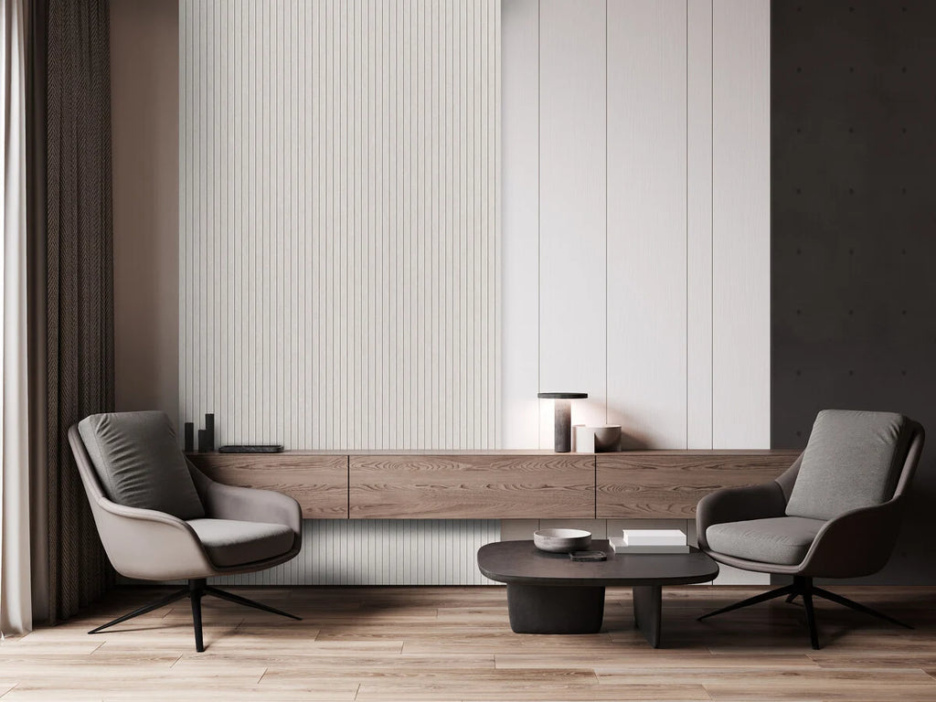 €40,- Oppio OPPIO Viltpaneel Beige JAPANDI - 280x60 cm - Brandvertragend & Geluiddempend