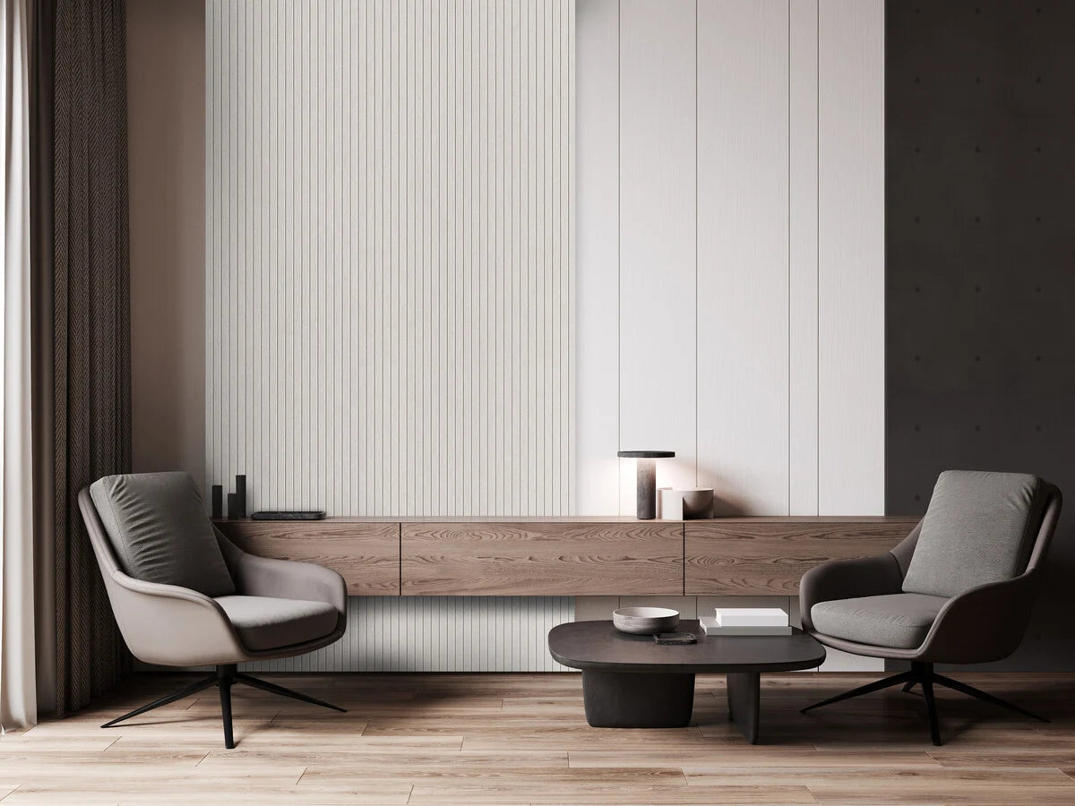 €40,- Oppio OPPIO Viltpaneel Beige JAPANDI - 280x60 cm - Brandvertragend & Geluiddempend