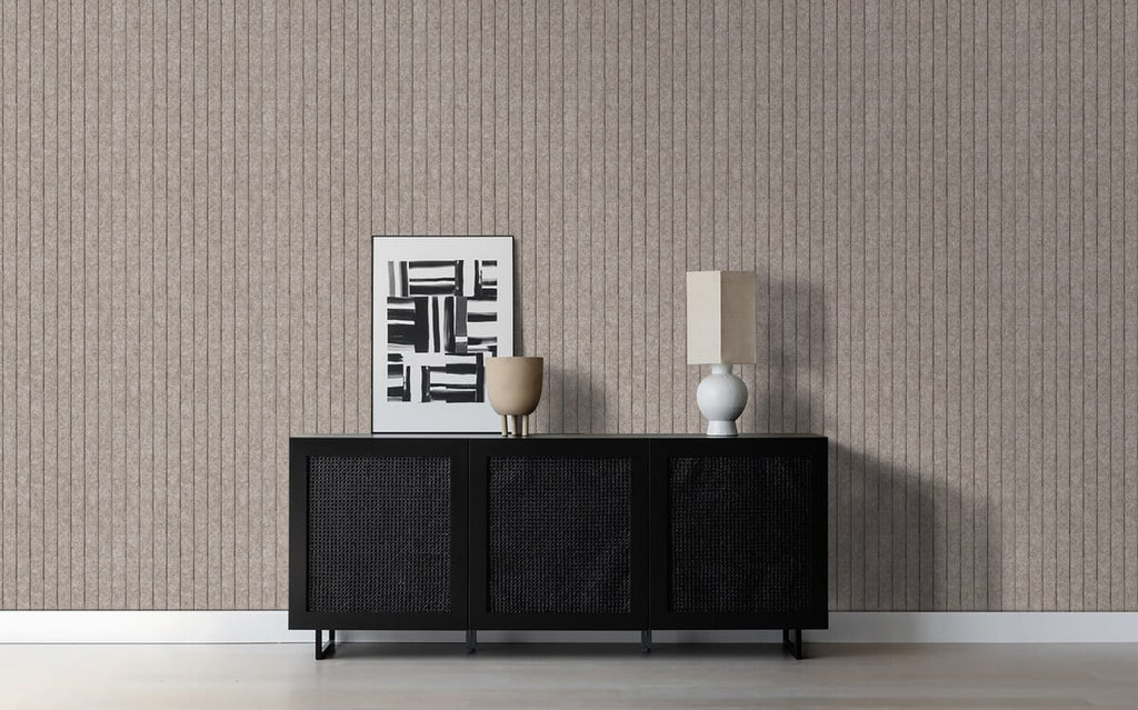 Oppio OPPIO Viltpaneel TAUPE - JAPANDI - 280x60 cm - Brandvertragend & Geluiddempend