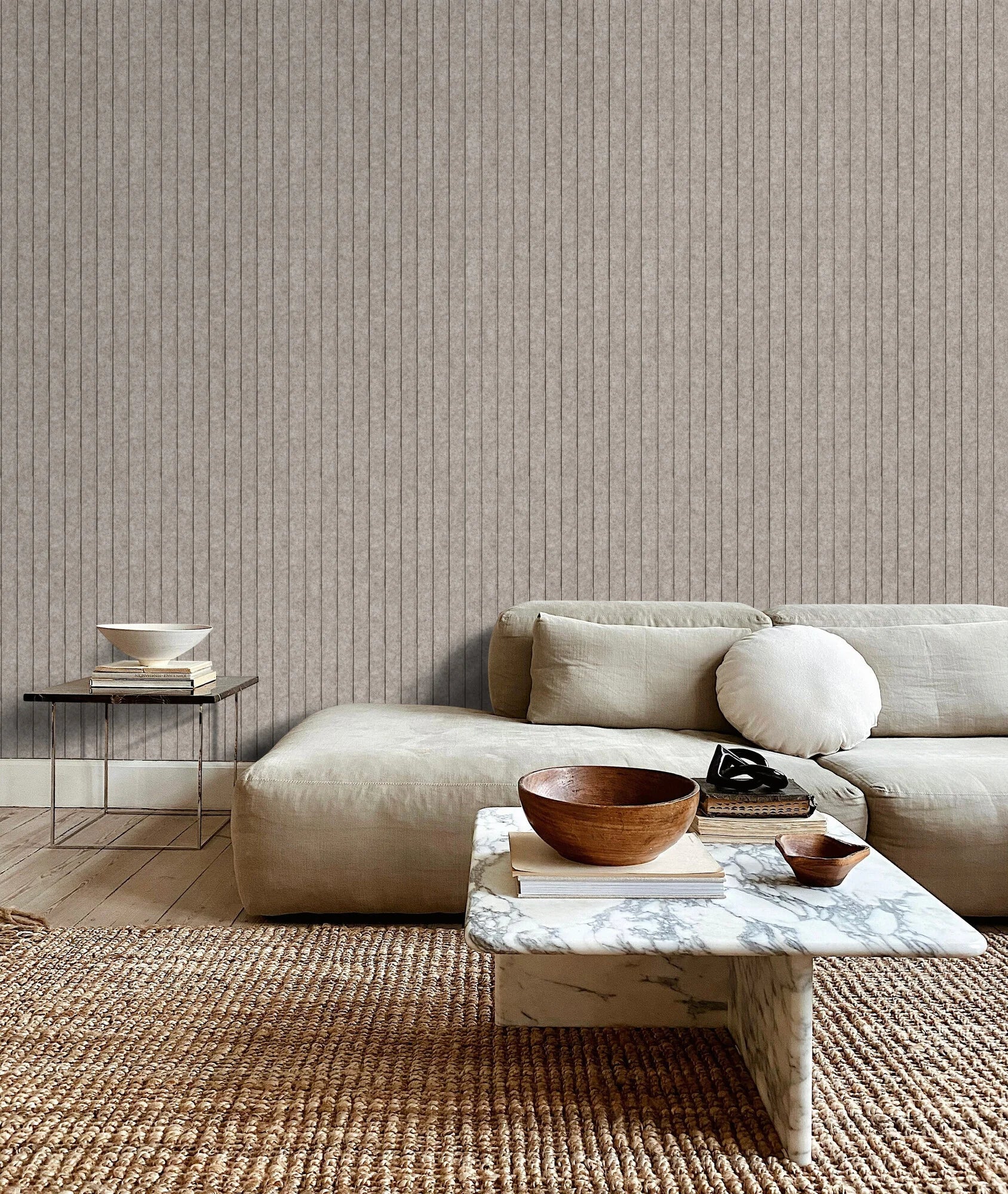 Oppio OPPIO Viltpaneel TAUPE - JAPANDI - 280x60 cm - Brandvertragend & Geluiddempend